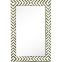 Herringbone Pattern Modern Wall Mirror | Vanity Bedroom or Bathroom    292665273786